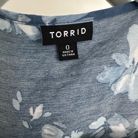 Torrid Blue Floral Maxi Dress - Picture 2 of 3